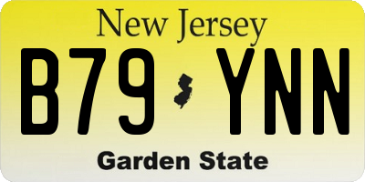NJ license plate B79YNN