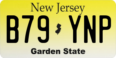 NJ license plate B79YNP