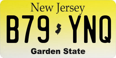 NJ license plate B79YNQ