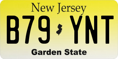 NJ license plate B79YNT