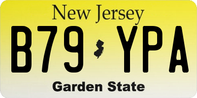 NJ license plate B79YPA