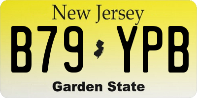 NJ license plate B79YPB