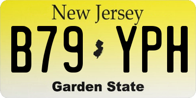 NJ license plate B79YPH
