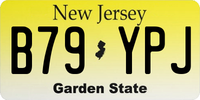 NJ license plate B79YPJ