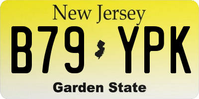 NJ license plate B79YPK