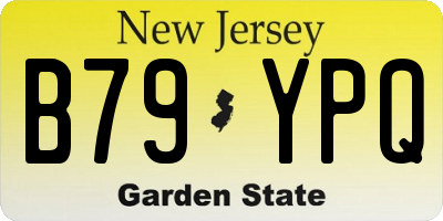 NJ license plate B79YPQ