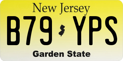 NJ license plate B79YPS