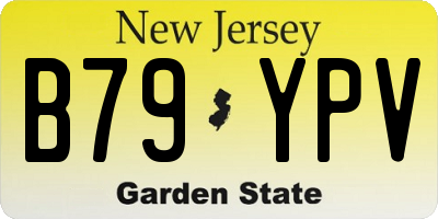 NJ license plate B79YPV