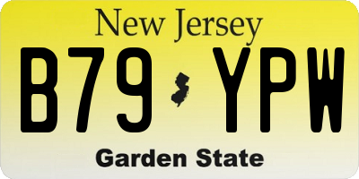 NJ license plate B79YPW