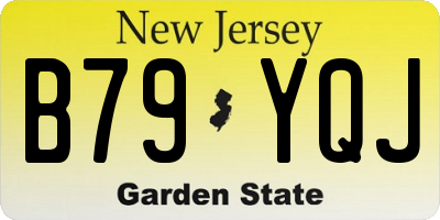 NJ license plate B79YQJ
