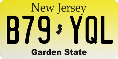 NJ license plate B79YQL