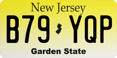 NJ license plate B79YQP