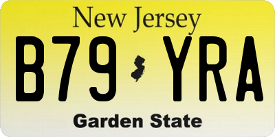 NJ license plate B79YRA