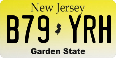 NJ license plate B79YRH