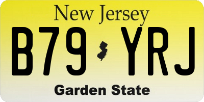NJ license plate B79YRJ