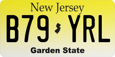 NJ license plate B79YRL