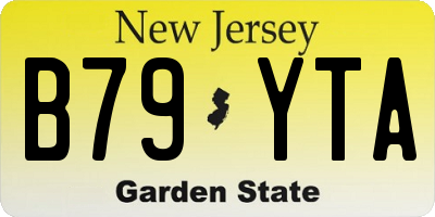 NJ license plate B79YTA