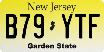 NJ license plate B79YTF
