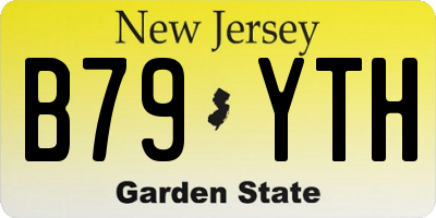 NJ license plate B79YTH