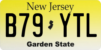 NJ license plate B79YTL