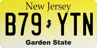 NJ license plate B79YTN
