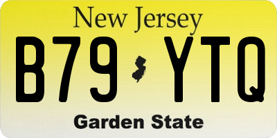 NJ license plate B79YTQ