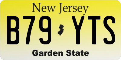 NJ license plate B79YTS