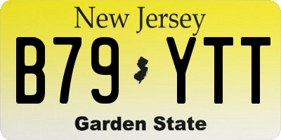 NJ license plate B79YTT