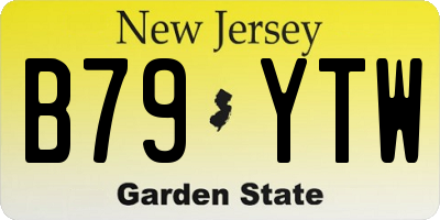 NJ license plate B79YTW