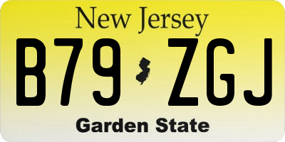 NJ license plate B79ZGJ