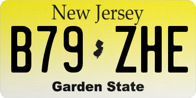 NJ license plate B79ZHE