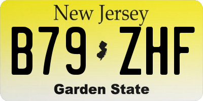 NJ license plate B79ZHF