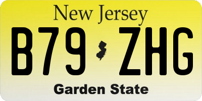 NJ license plate B79ZHG
