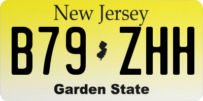 NJ license plate B79ZHH