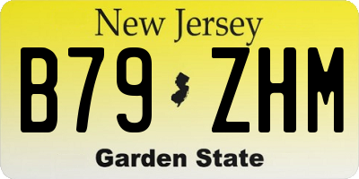 NJ license plate B79ZHM