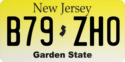 NJ license plate B79ZHO