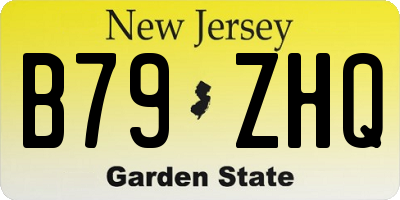 NJ license plate B79ZHQ