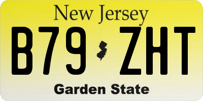 NJ license plate B79ZHT