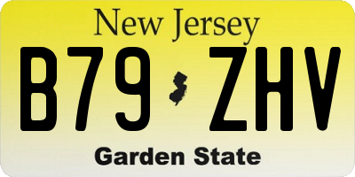 NJ license plate B79ZHV