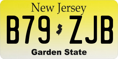 NJ license plate B79ZJB