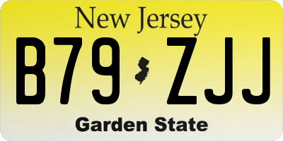 NJ license plate B79ZJJ