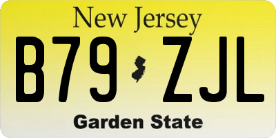 NJ license plate B79ZJL