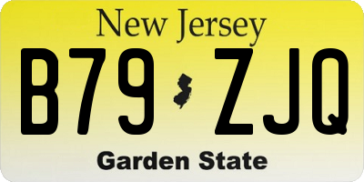 NJ license plate B79ZJQ