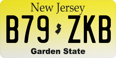 NJ license plate B79ZKB