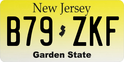 NJ license plate B79ZKF