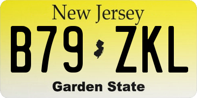 NJ license plate B79ZKL
