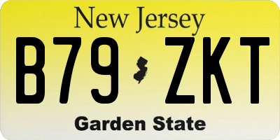 NJ license plate B79ZKT