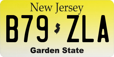 NJ license plate B79ZLA