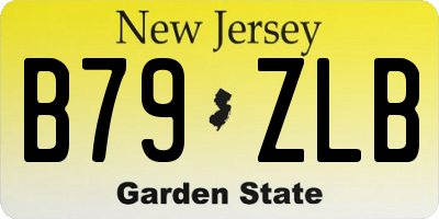 NJ license plate B79ZLB