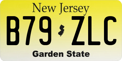 NJ license plate B79ZLC